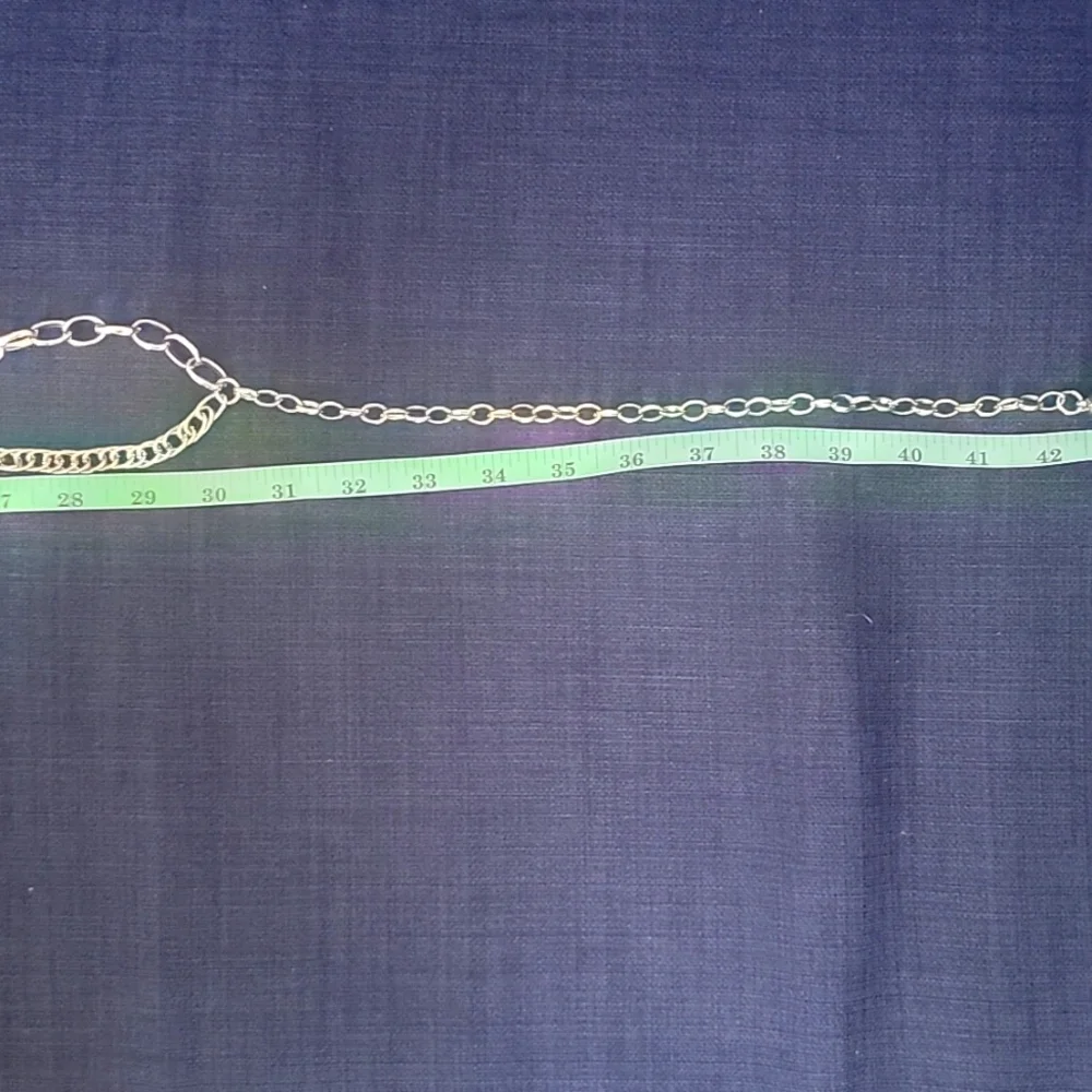 Elegant Silver Chain Belt, Size M